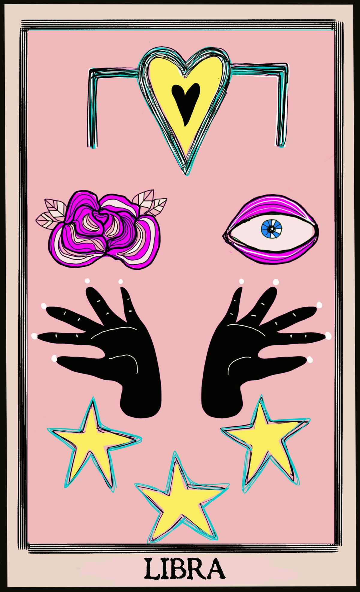 Libra Zodiac Print