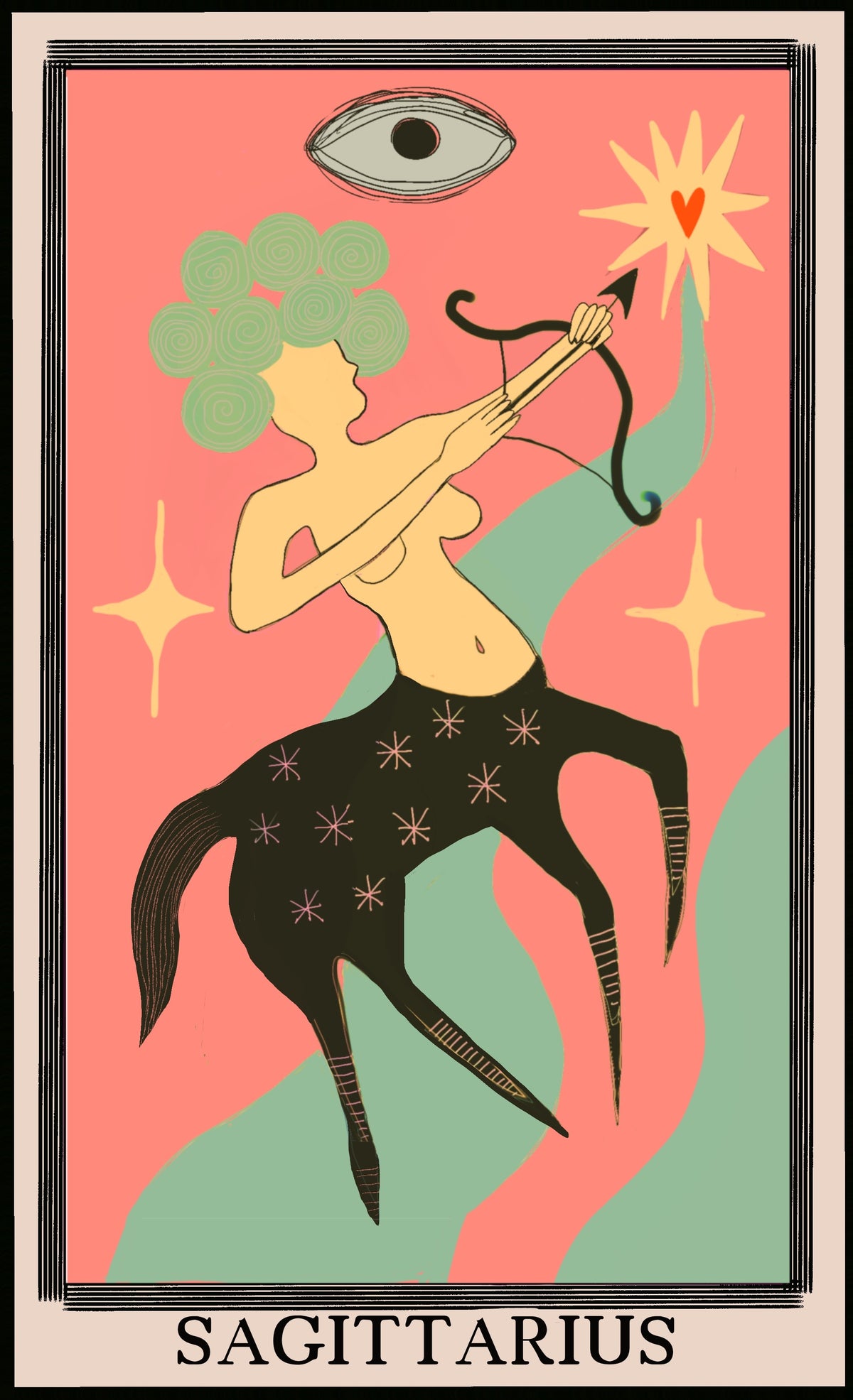 Sagittarius Zodiac Print