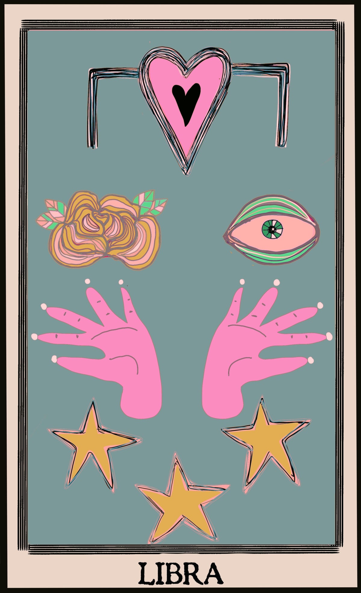 Libra Zodiac Print