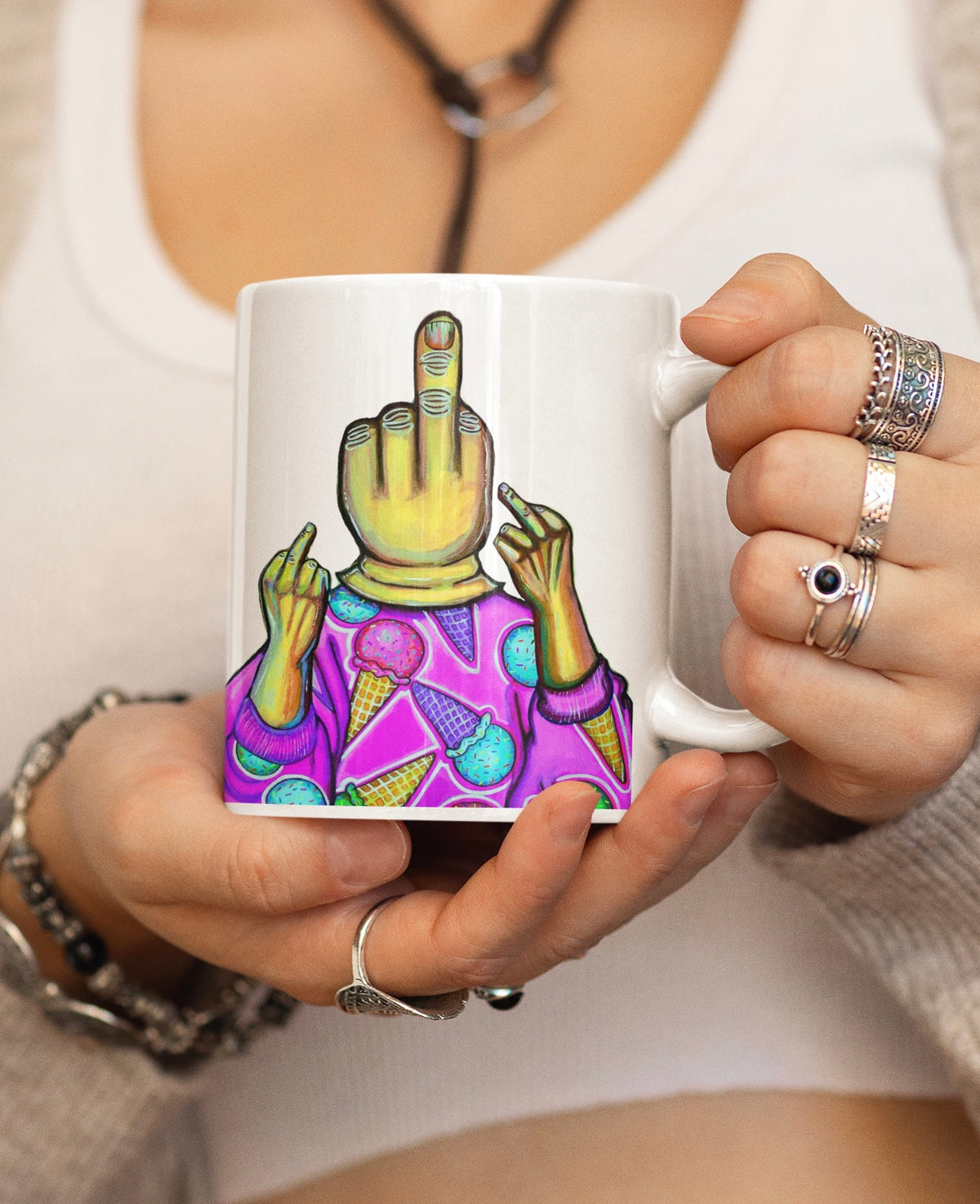 Good Morning, F Off Icecream Mug