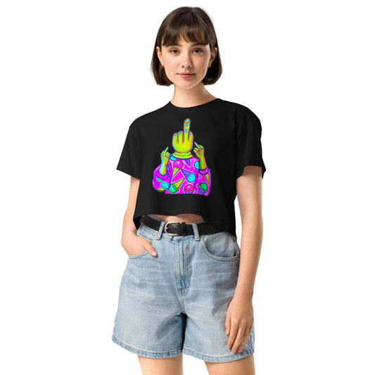 F*ck Off (With Icecream) Women’s crop top